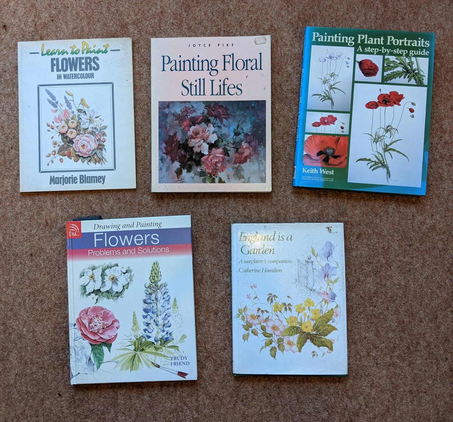 Art books on flowers and plants Etsy