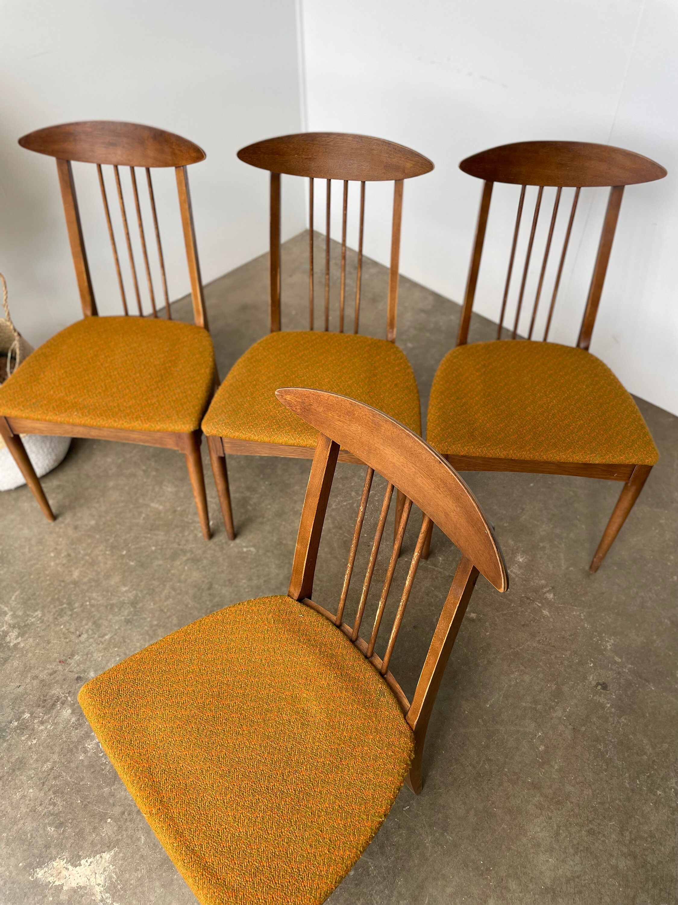 Hermosas sillas de comedor Broyhill Sculptura de mediados de | Etsy