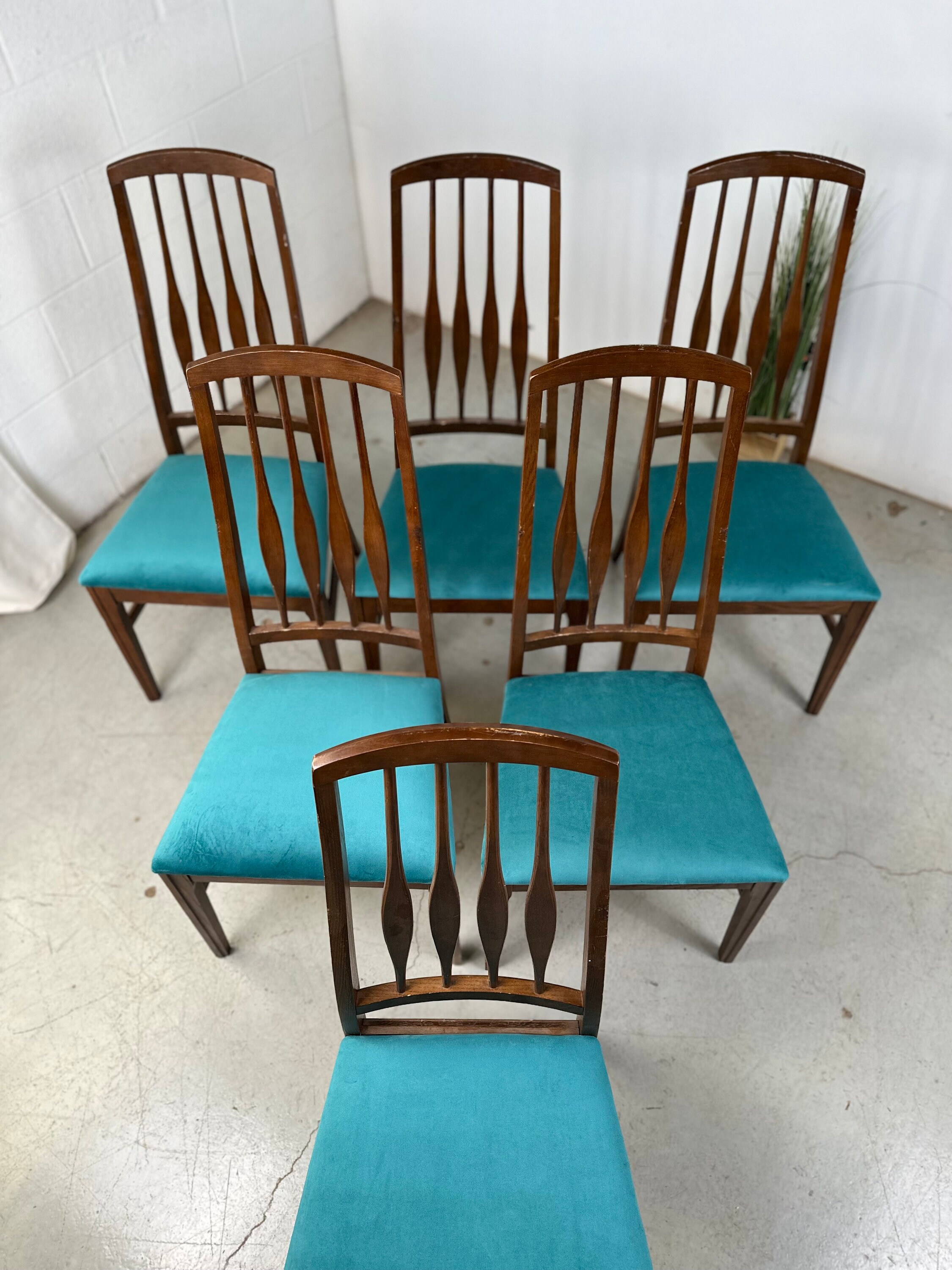 Set of Six Mid-century Modern Dining Chairs - Etsy