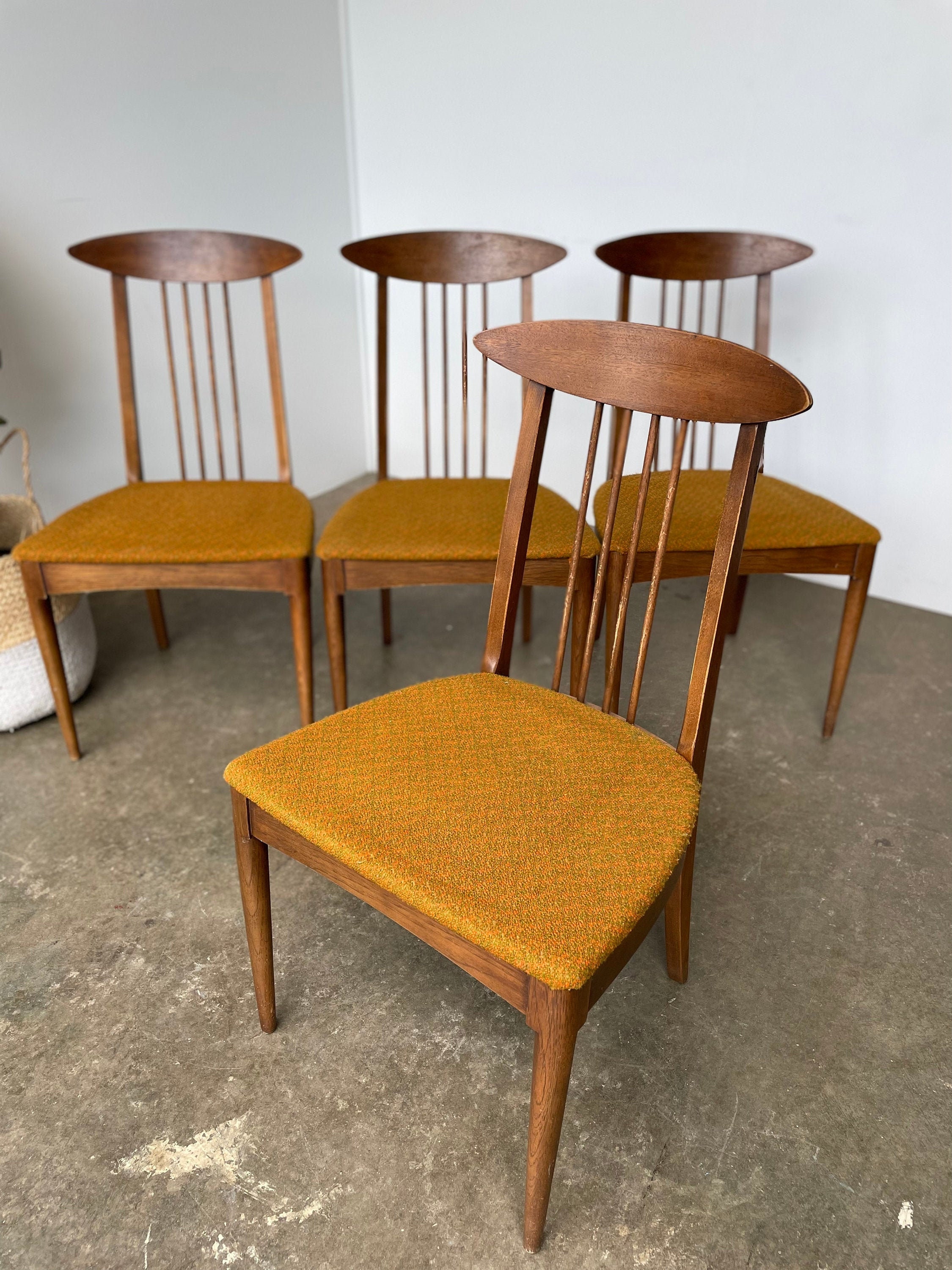 Hermosas sillas de comedor Broyhill Sculptura de mediados de | Etsy