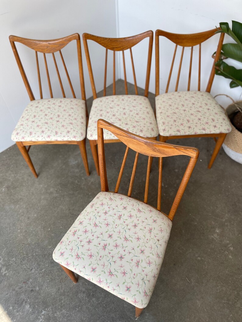 Mid Century Keller Dining Chairs 4 Etsy