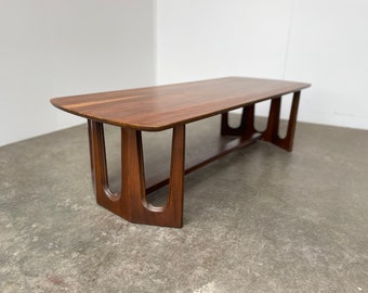 Mid-Century Brasilia style Walnut Coffee Table