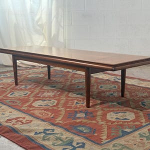 Mid-Century Modern Drexel Parallel Walnut Coffee Table