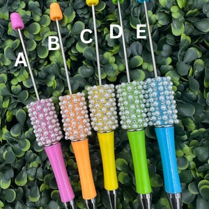 Perle & Strass Perlenstifte, Perlenstifte, DIY Perlenstifte, Perlenkugelschreiber