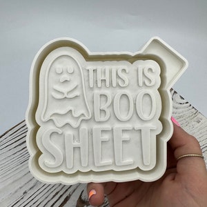 This is boo sheet freshie mold, cute ghost freshie molds, car freshie molds, fall freshie molds, Halloween themed silicone mold