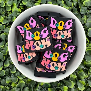 Dog Mom Silicone Focal Bead