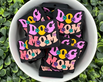 Conta central de silicone para mãe de cachorro