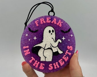 Freak in den Bettlaken Auto Freshie, Geisterauto Freshie, Halloween Themen Auto Freshie, Girly Auto Freshie, Freshy, Hippie Freshie