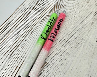 Bolígrafos con purpurina personalizados / Bolígrafos con purpurina personalizados / Bolígrafo de gel Inkjoy / Bolígrafos personalizados / Bolígrafos personalizados recargables