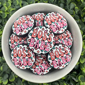 Boss Babe Silicone Focal Bead