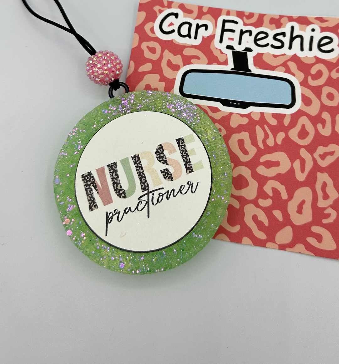 Nurse Practitioner Cardstock Car Freshie, Nurse Car Freshie, Car