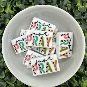 Just Pray Silicone Focal Bead