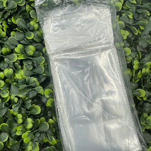 100 emballages en cellophane refermables auto-adhésifs transparents, sacs d&#39;emballage