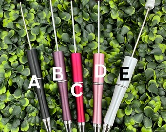Solid Color Beadable Pens, Beadable Pens, DIY Beadable Pens, Beadable Ballpoint Pens