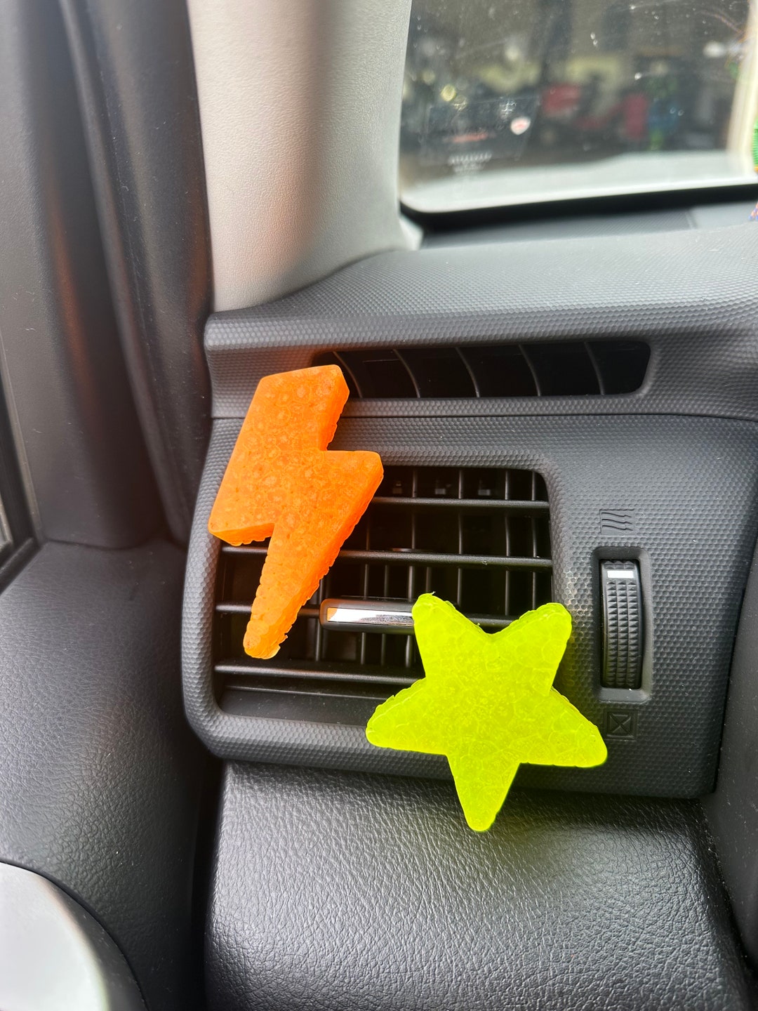 Lightning Bolt and Star Car Freshie Vent Clips// Car Freshie // Girly