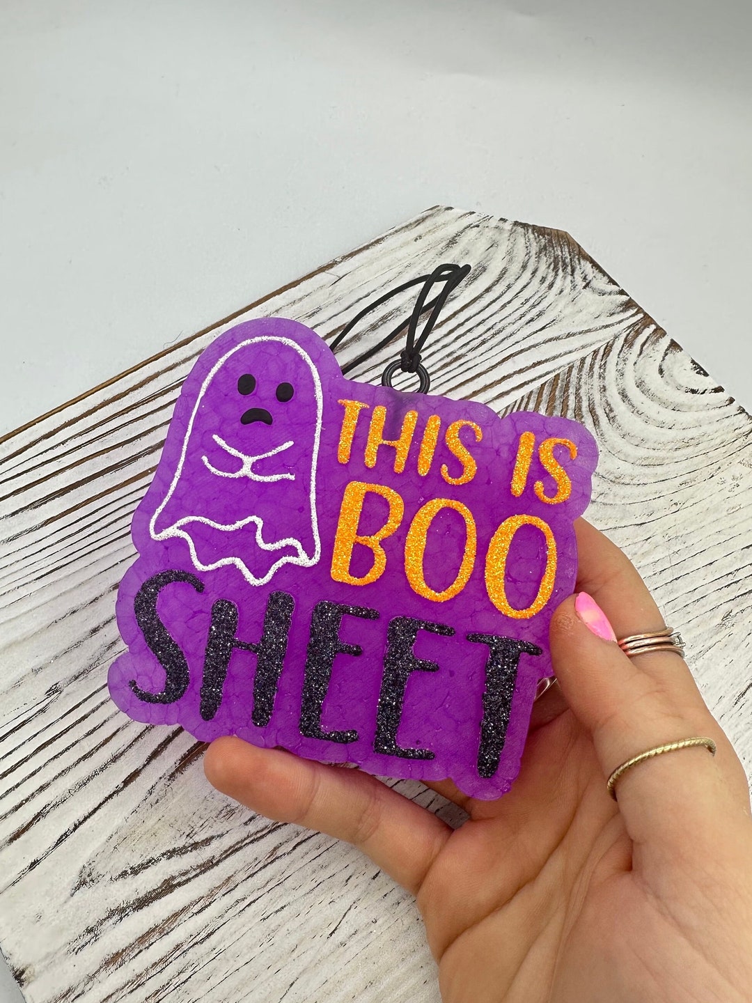 Boo Sheet Car Freshie, Ghost Car Freshie, Halloween Themed Car Freshie, Girly Car Freshie