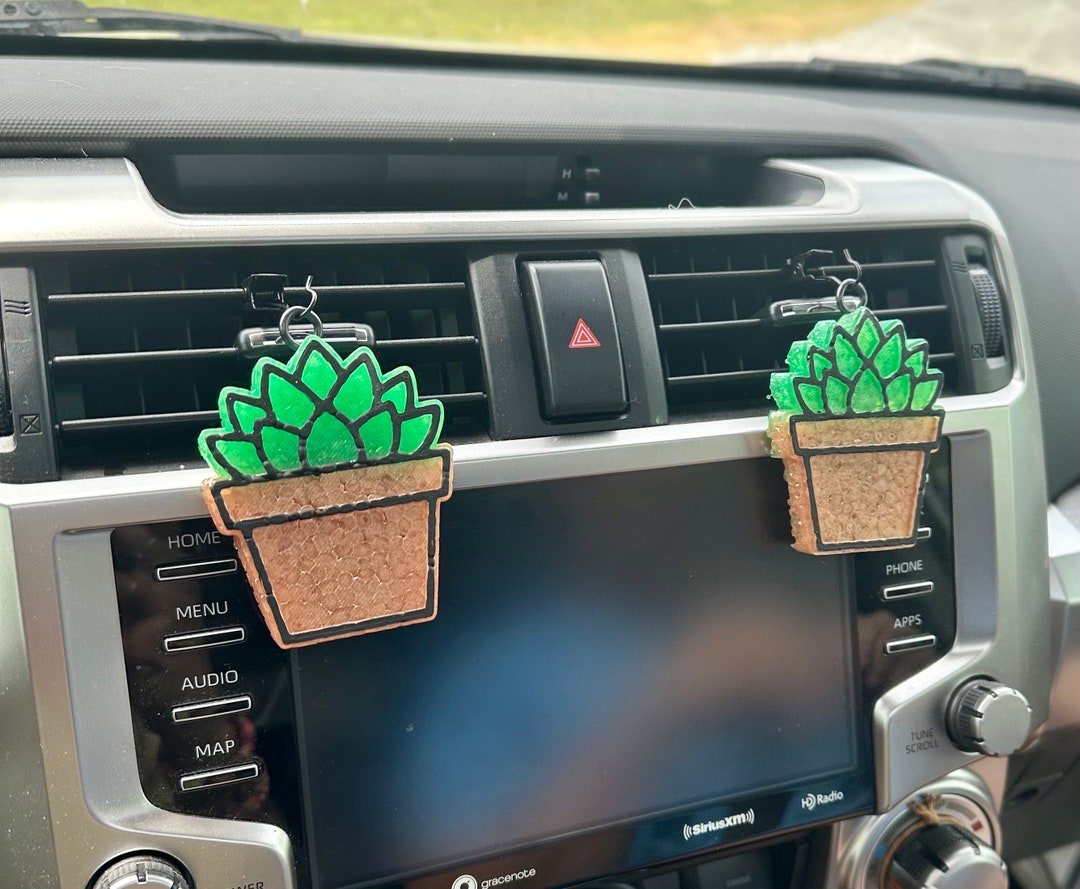 Vent Clip Succulent Car Scents// Car Freshies // Succulent Vent Clips