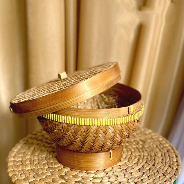 Bamboo Basket Etsy