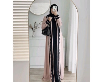 Arabische Spitze Abaya Islamische Frauen Kleider Hajj und Umrah Abaya Kaftan Muslimische Gebetskleidung