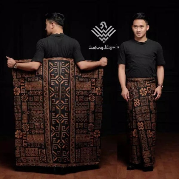 Men's traditional cotton tube batik sarong/print sarong