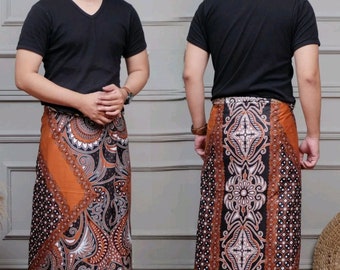 Traditional batik sarong/men's tube sarong/handmade cotton sarong with batik motifs