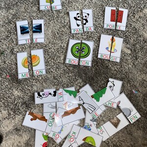 Reading game / letters and words