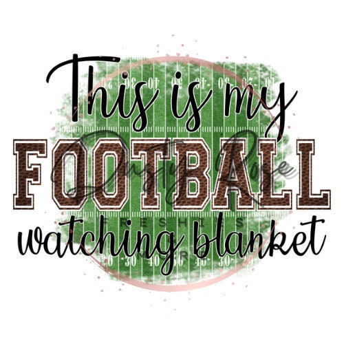 Football Watching Blanket Etsy