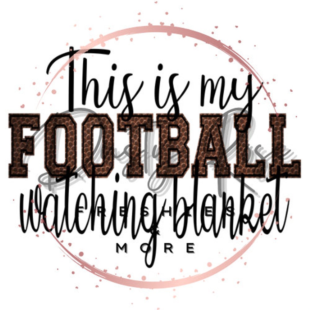 Football Watching Blanket Etsy