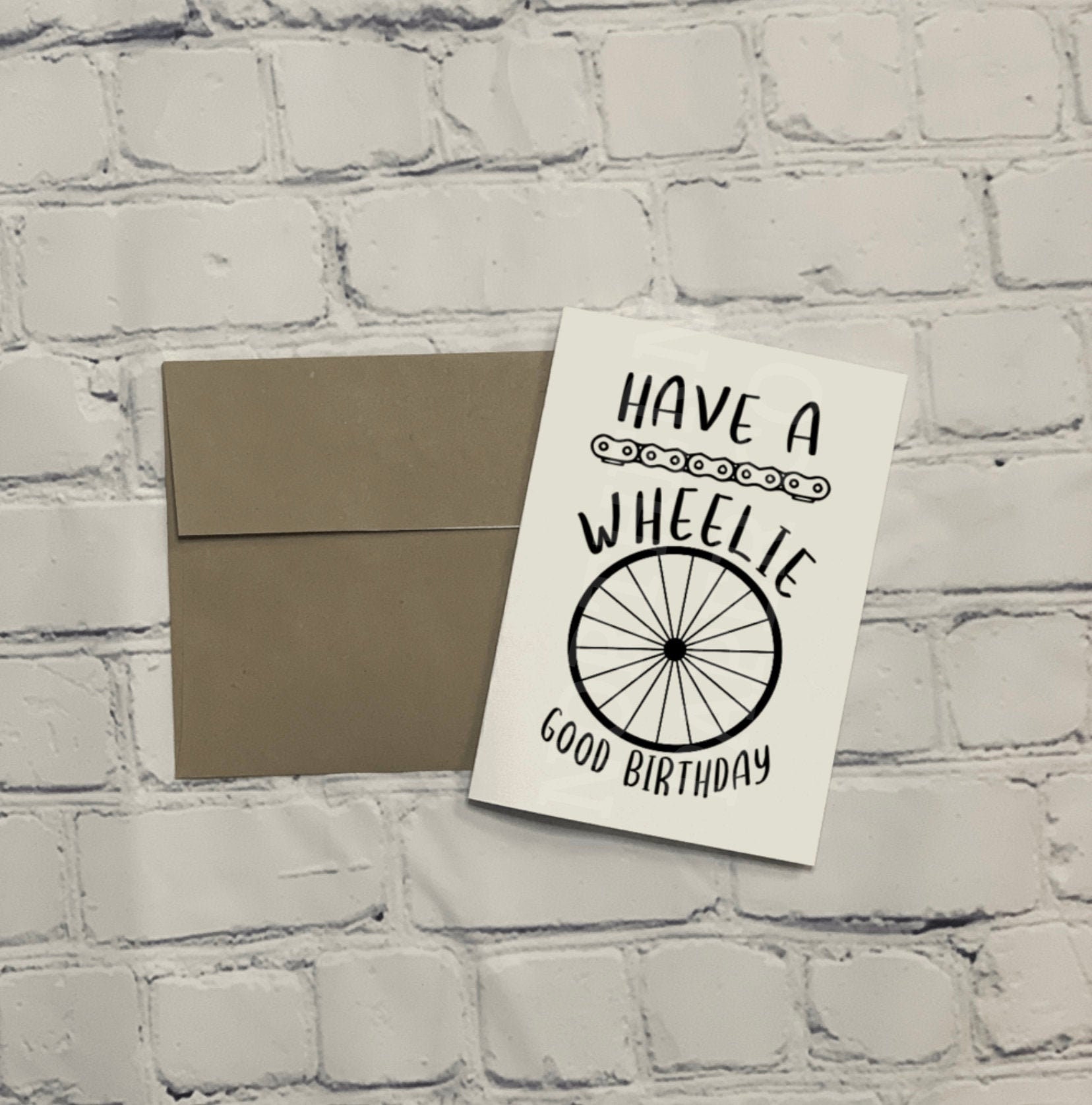 Have a Wheelie Good Birthday Card Greeting Card Bike Dirt Etsy