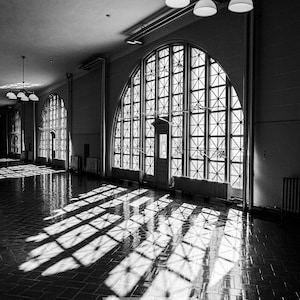 Ellis Island Shadows New York - Stampa