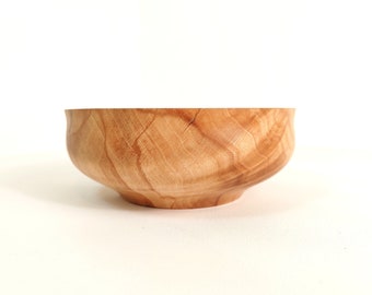 Spalted beech bowl, hand turned sculptural wooden bowl