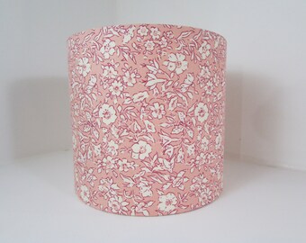 Pastel Pink Liberty Floral Lampshade: Handmade  Eco Drum Shade