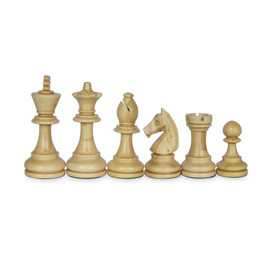 Hand Carved Chess Pieces 3.75 Luxury Chess Pieces Etsy