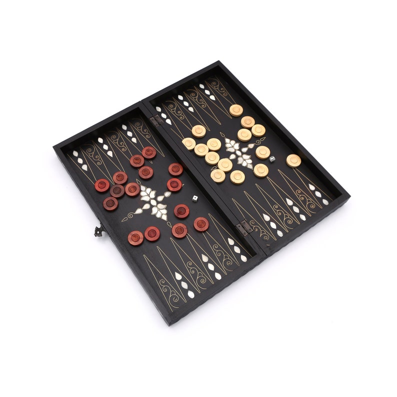 Turkish Backgammon Set Wooden Handmade Backgammon Set Etsy
