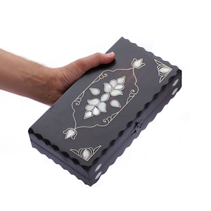 Backgammon Travel Game - Mini Size Wooden Handmade Backgammon Set - Backgammon