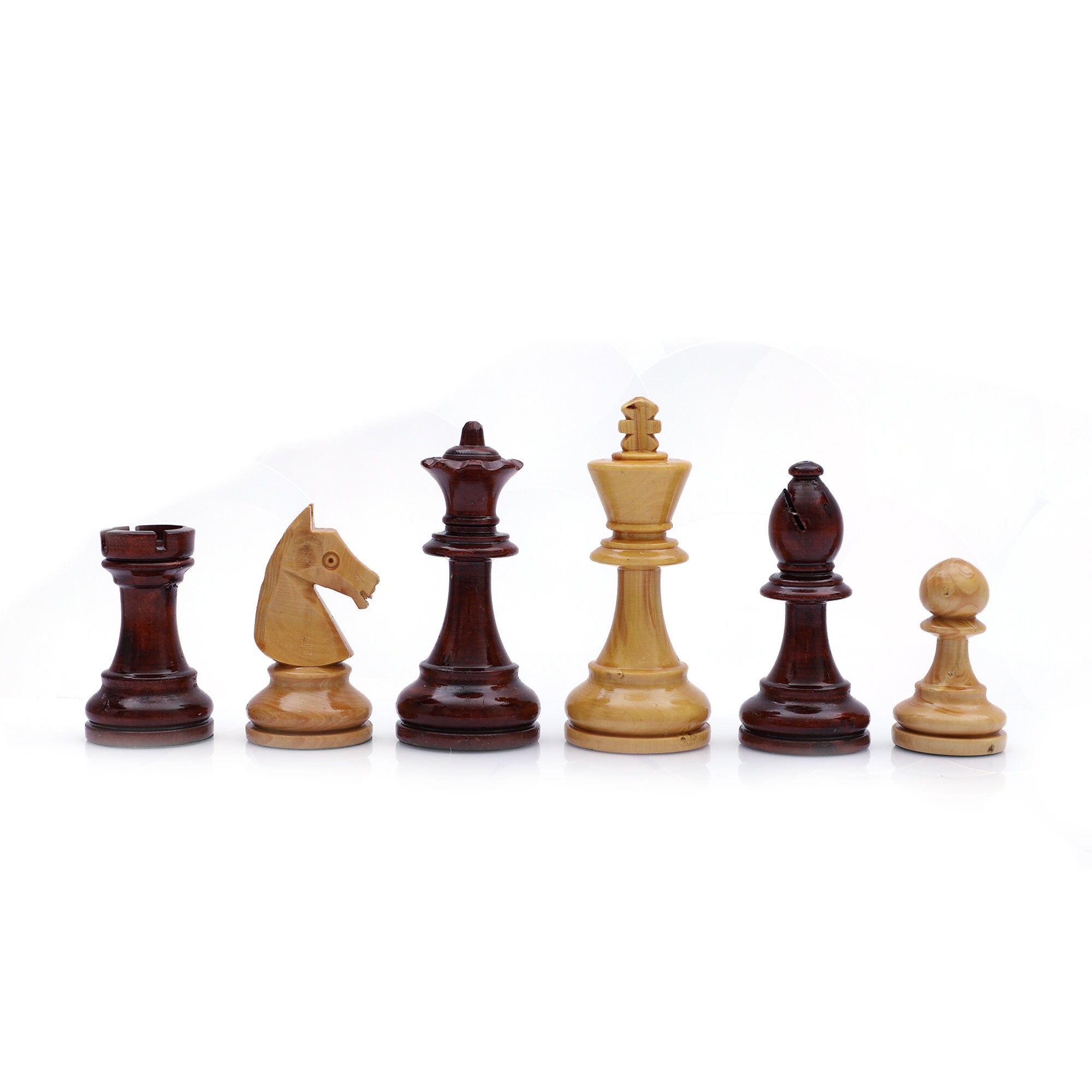 20.5 Inches Istanbul Chess Set Walnut - Mother of Pearl inlaid Chess B –  Craftsoy