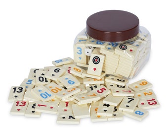Premium Quality Thick Rummy Tiles, Rummikub Game Tiles, Melamine Rummikub Tiles, Heavy Rummicube Tiles, Rummy Tiles