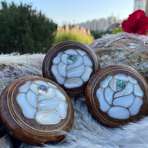 3 Mirror Set, Woman&#39;s / Ladies Compact Cosmetic Makeup , Pocket , Hand Mirror  - Gift for her - Wedding Gift, Bridesmaids