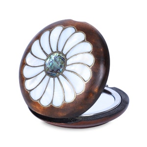 Mother of Pearl Compact Mirror