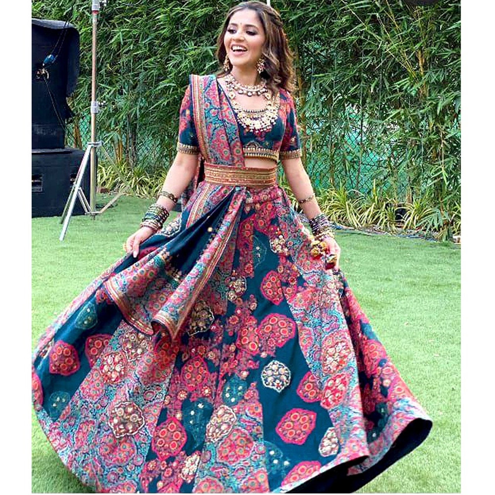 multicolor lehenga designs