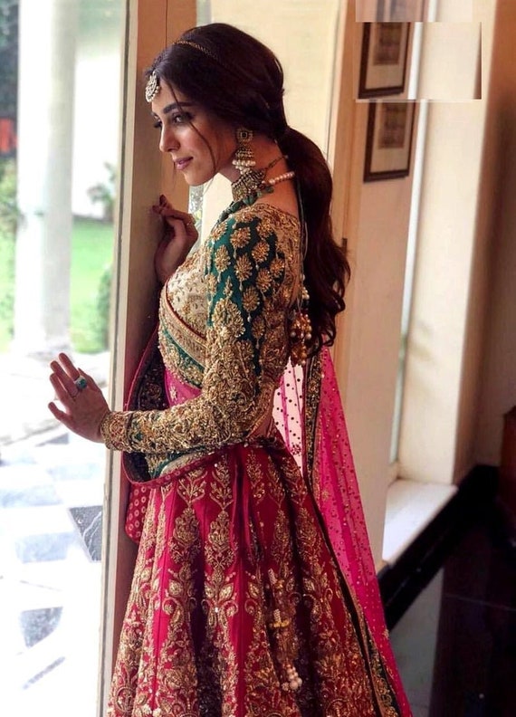 Designer Bollywood Style Lehenga Choli Dupatta Party Wear Wedding Wear  Bridal Lengha Indian Dress Lehengaha Choli Custom Stiched for Girl 