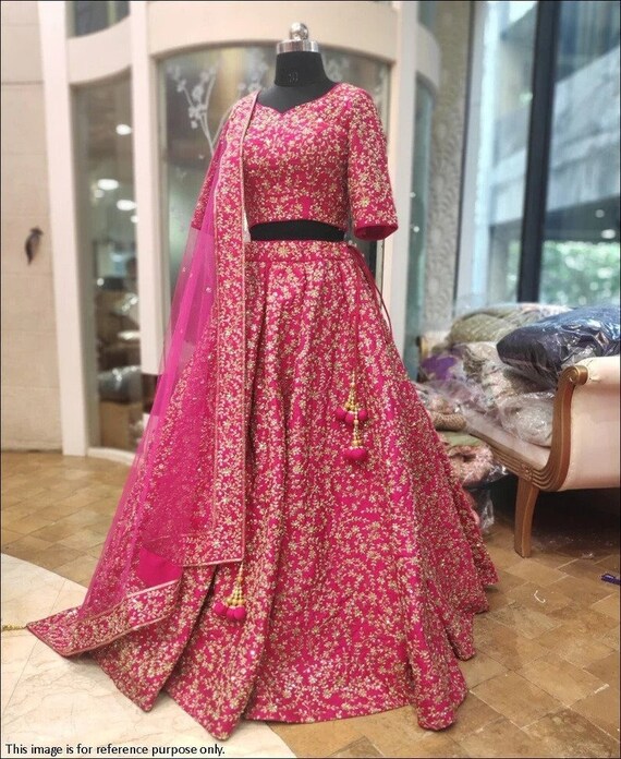 Buy Designer Lehenga Choli for Women Party Wear Bollywood Lengha  Sari,indian Wedding Wear Embroidery Custom Stitched Lehenga With  Dupatta,dress Online in India 