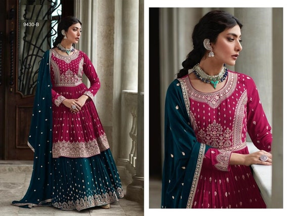 Shree fab - Mariya b bridal collection Net Embroidery Net Traditional Wear  Latest Palazzo Style Salwar Suit Manufacturer in Surat Gujarat