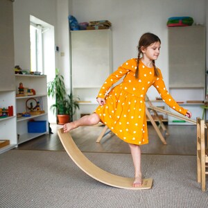 Wooden Balance Board Felt.toddler Baby Board curvy Board wooden