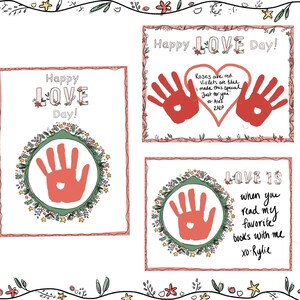 Valentines Day Handprint Craft Digital Download Activity