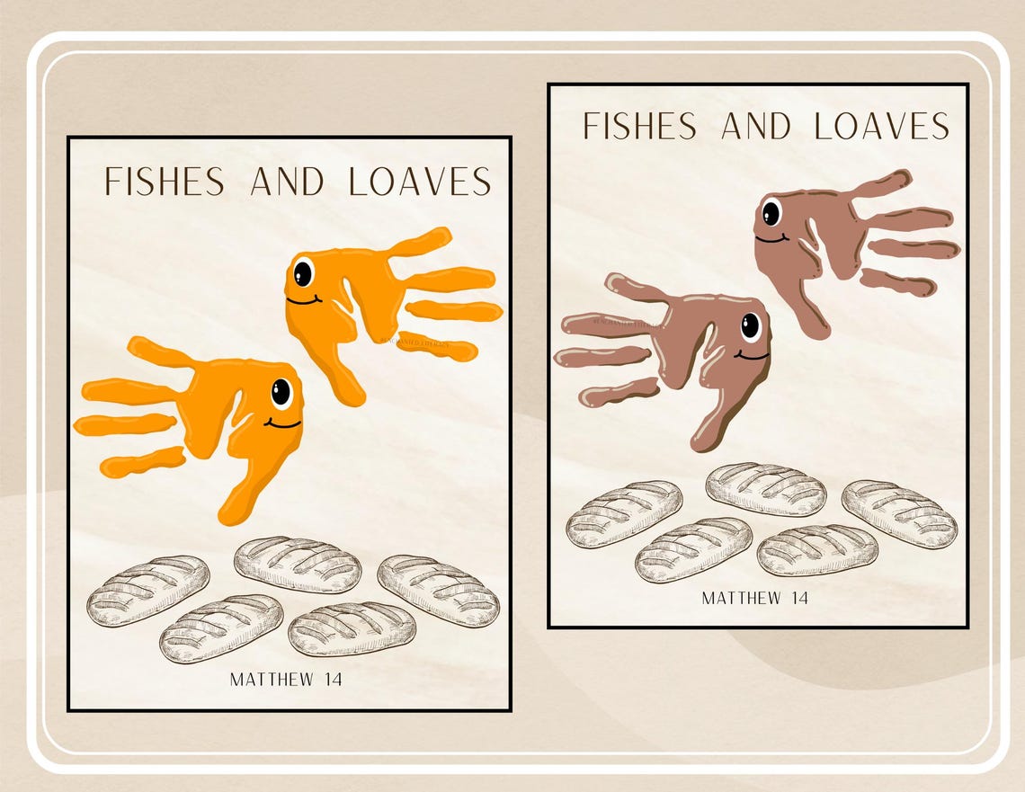 Neutral Bible Kids Handprint Art Follow Me the Lord is My Shepherd ...