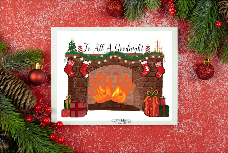 night-before-christmas-fireplace-handprint-art-craft-printable-kids-decor-digital-download