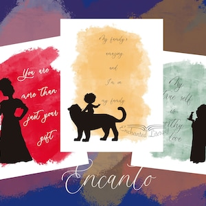Encanto Family Madrigal Dolores Bruno Antonio  Art Kids Decor