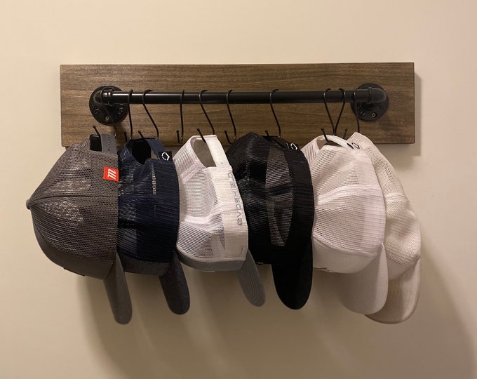 Hat Rack for Men, Hat Organizer for Closet, Gifts for Men, Gifts for ...