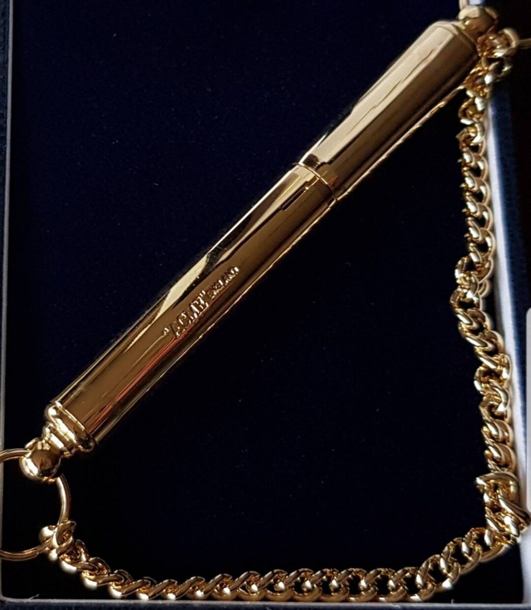 Gold Silent Dog Whistle UK Genuine 24k Gold Rose Gold Hunting Dog